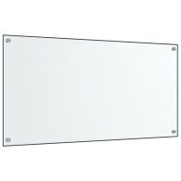 Produktbild för Stänkskydd 2 st transparent 80x50 cm härdat glas