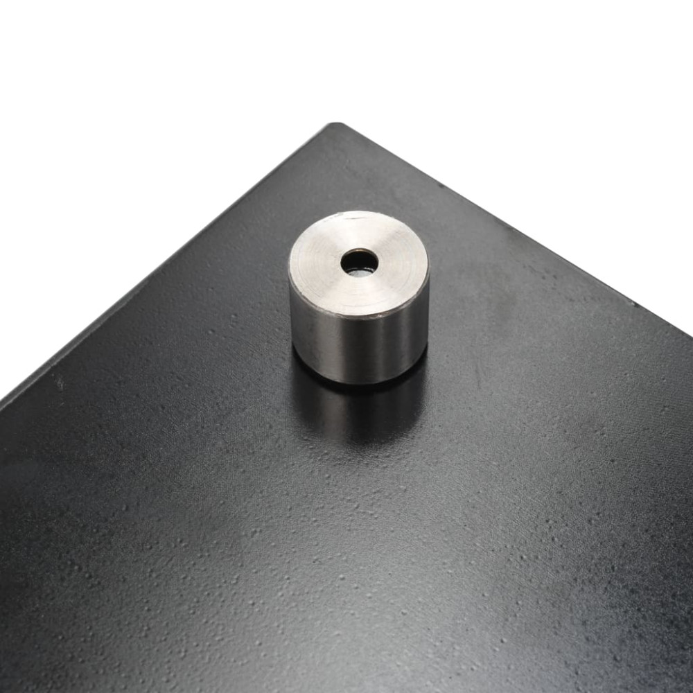Produktbild för Stänkskydd 2 st svart 70x40 cm härdat glas