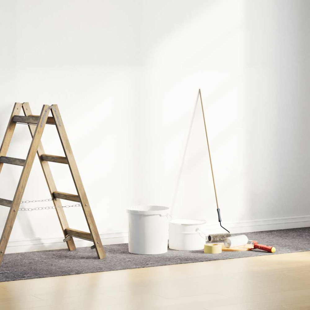 Produktbild för Halkfria målardukar 2 st 5 m 220 g/m² grå