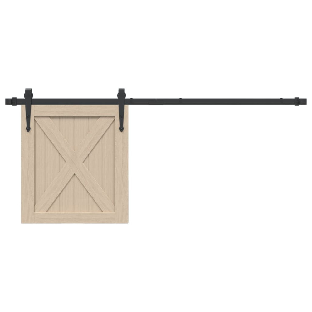 Produktbild för Mini skjutdörrsbeslag 122 cm kolstål