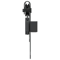 Produktbild för Mini skjutdörrsbeslag 122 cm kolstål