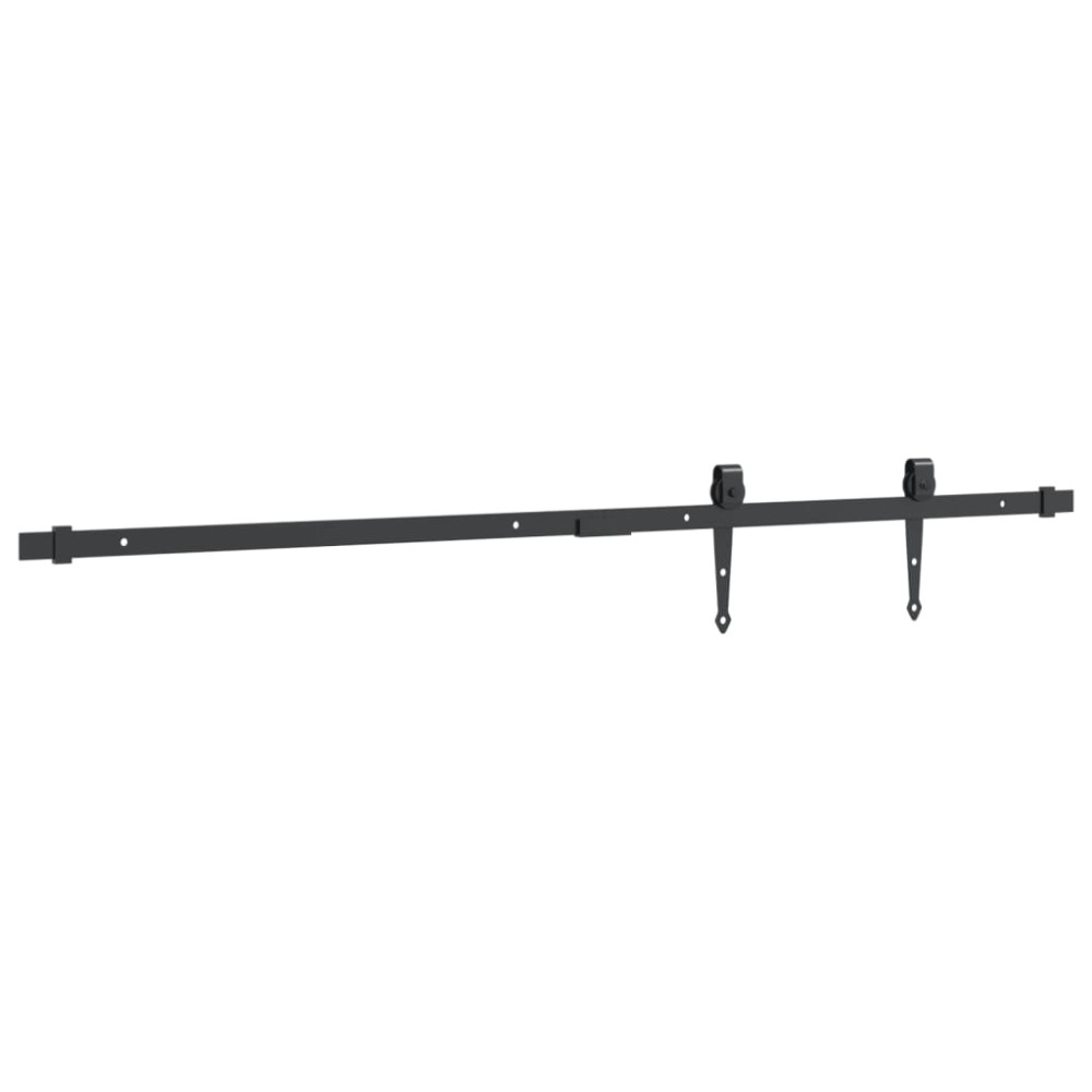 Produktbild för Mini skjutdörrsbeslag 122 cm kolstål