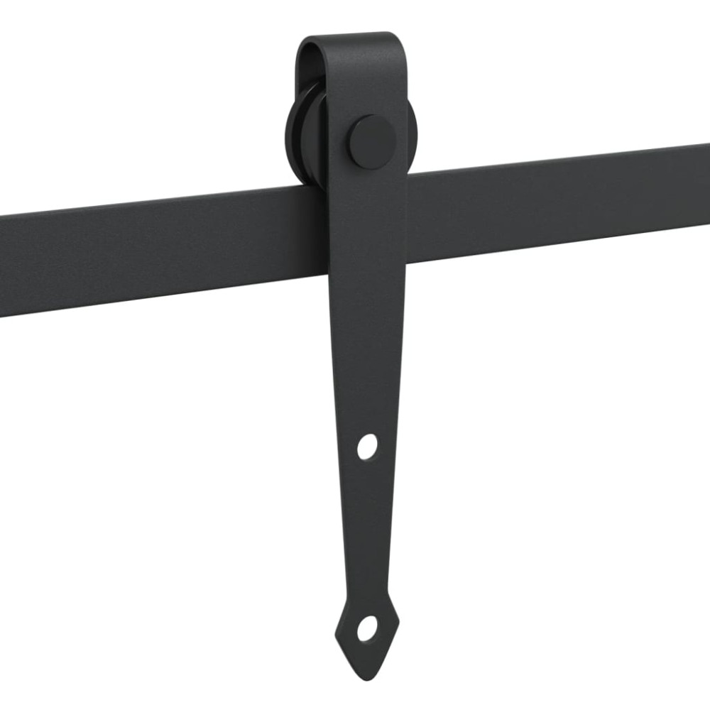 Produktbild för Mini skjutdörrsbeslag 122 cm kolstål