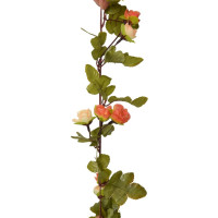 Produktbild för Blomstergirlanger 6 st rosenröd 215 cm