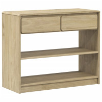 Produktbild för Konsolbord SAUDA ek 89,5x36,5x73 cm massiv furu