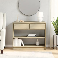 Produktbild för Konsolbord SAUDA ek 89,5x36,5x73 cm massiv furu