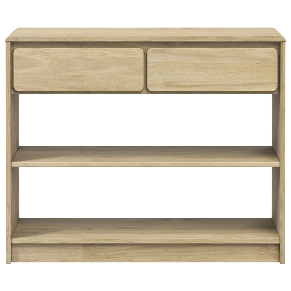 Produktbild för Konsolbord SAUDA ek 89,5x36,5x73 cm massiv furu
