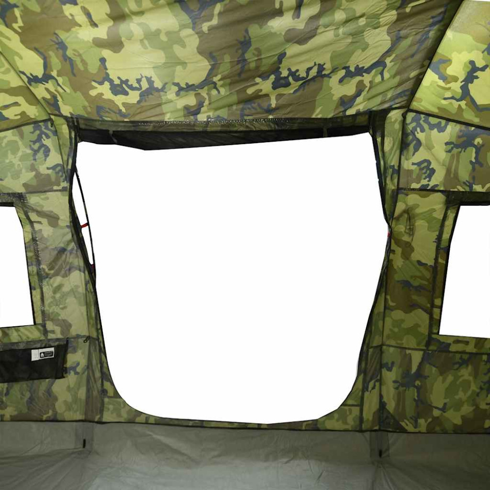 Produktbild för Campingtält tunnel 4 personer kamouflage vattentätt