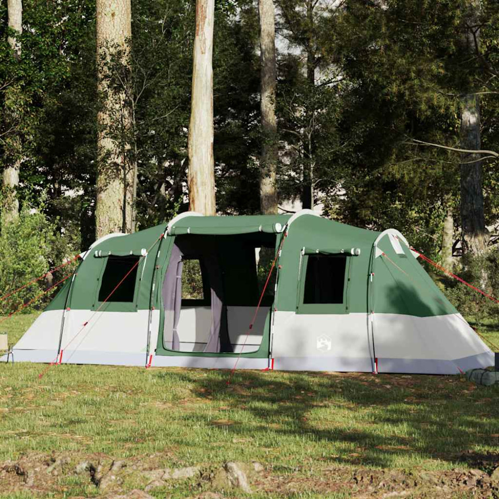 Produktbild för Campingtält tunnel 6 personer grön vattentätt