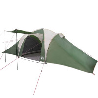 Produktbild för Familjetält kupol 6 personer grön vattentätt