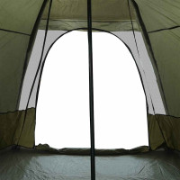 Produktbild för Familjetält tipi 6 personer brun vattentätt