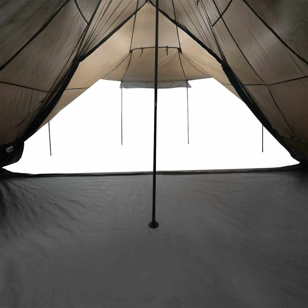 Produktbild för Familjetält tipi 8 personer brun vattentätt