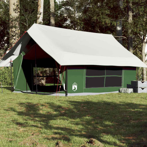 vidaXL Campingtält 5 personer grön vattentätt