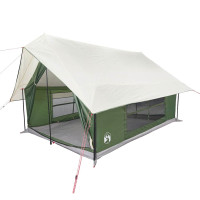 Produktbild för Campingtält 5 personer grön vattentätt