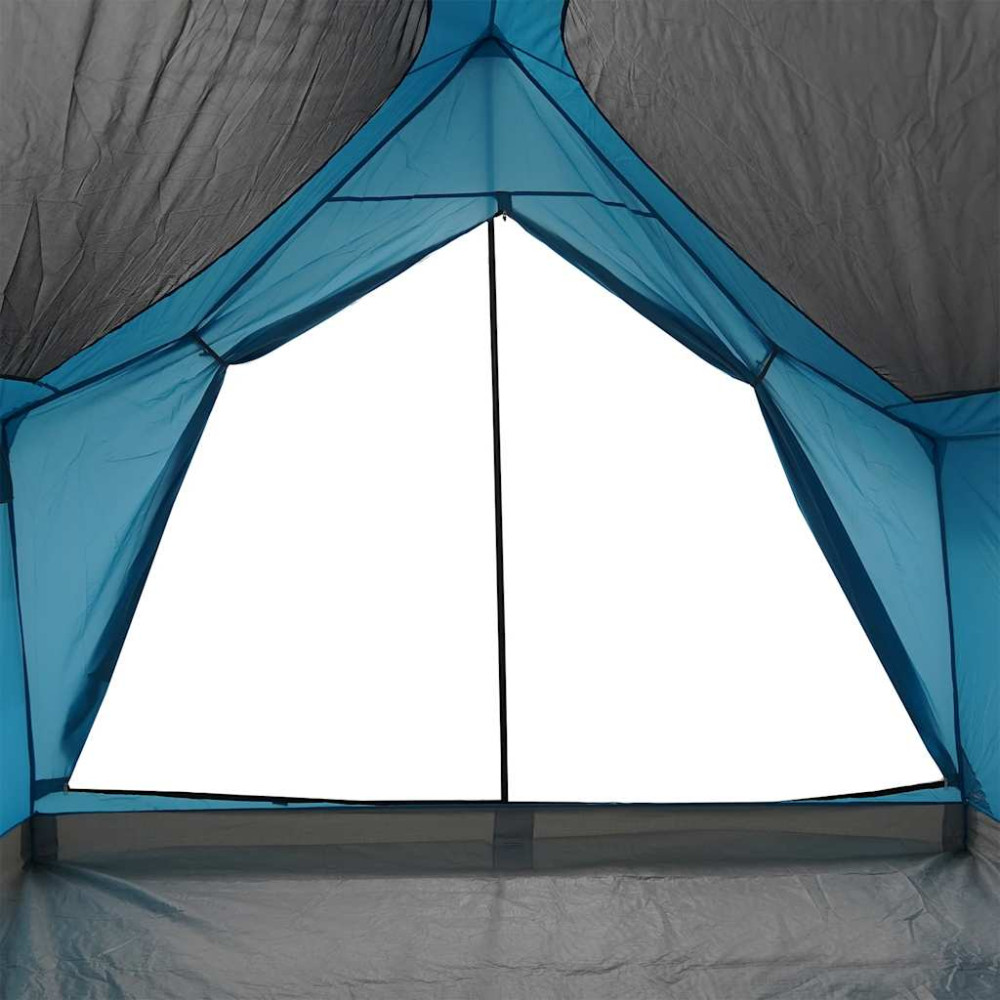 Produktbild för Campingtält 5 personer blå vattentätt
