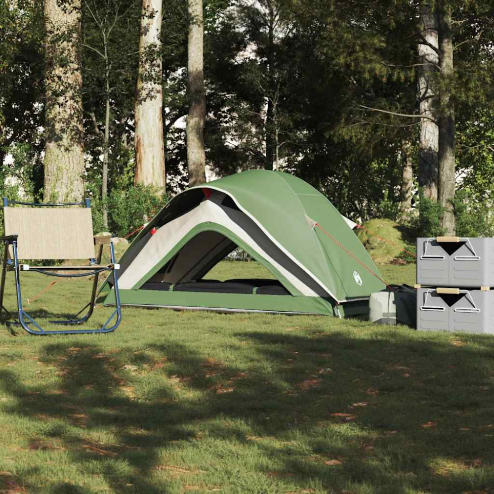 Produktbild för Campingtält 1 person grön vattentätt