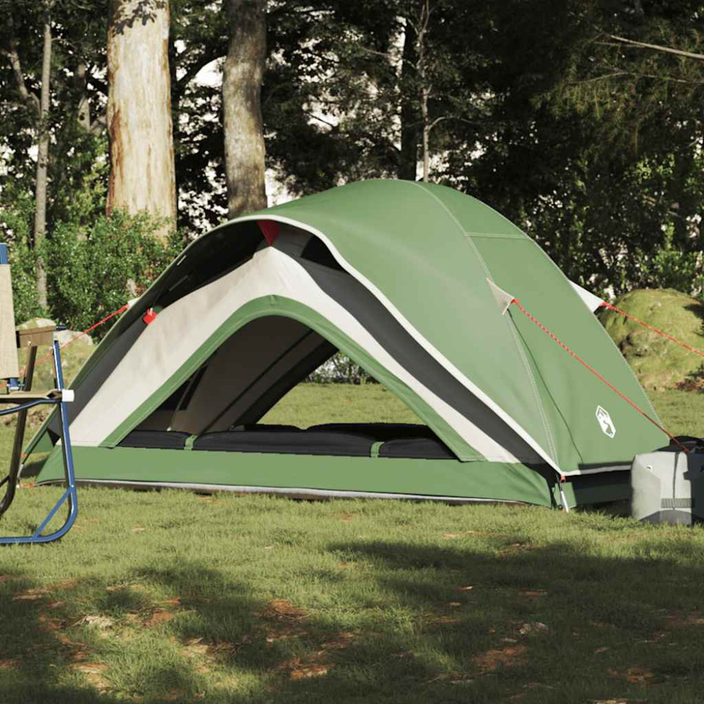 Produktbild för Campingtält 1 person grön vattentätt