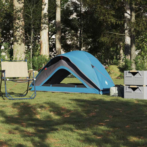 vidaXL Campingtält 1 person blå vattentätt