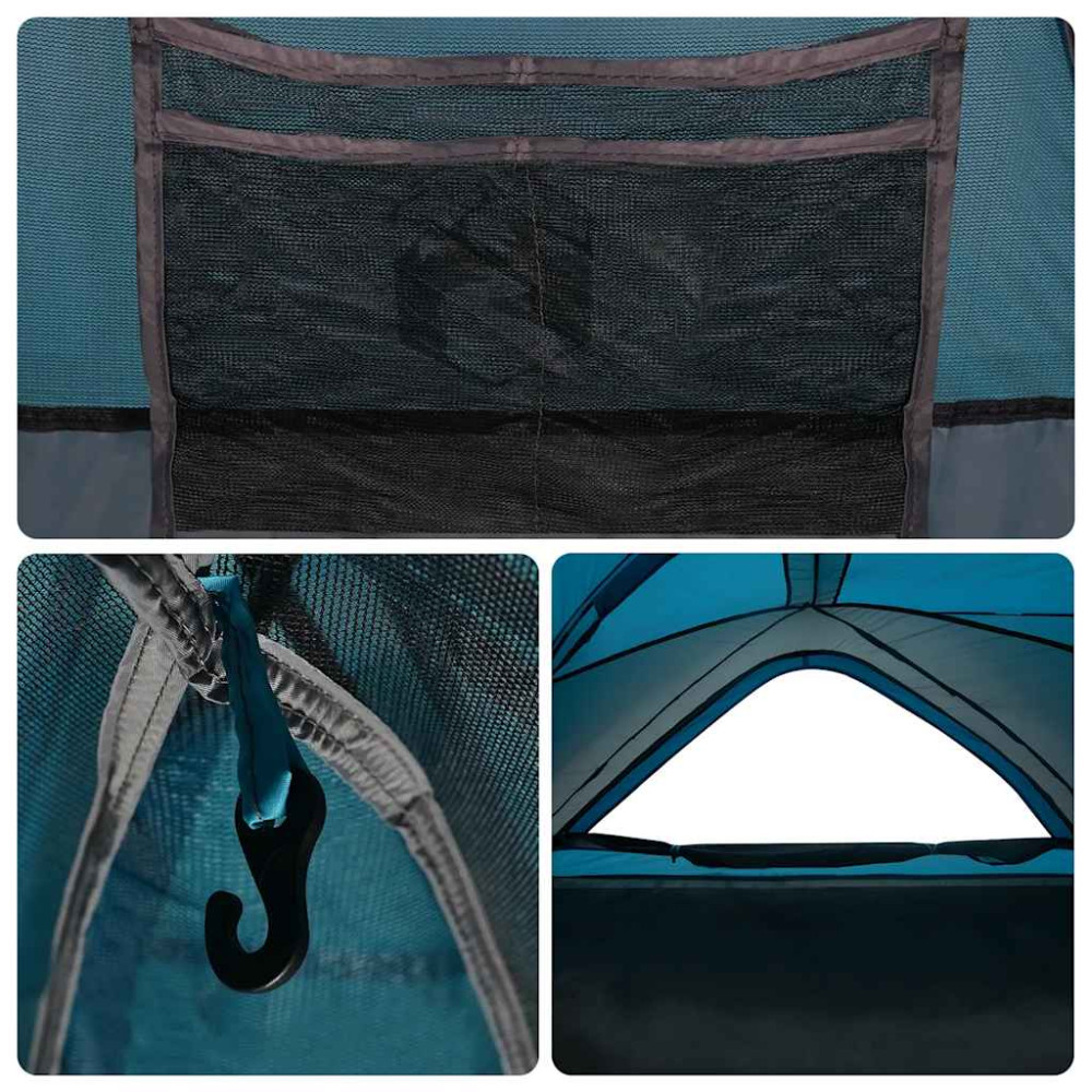 Produktbild för Campingtält 1 person blå vattentätt