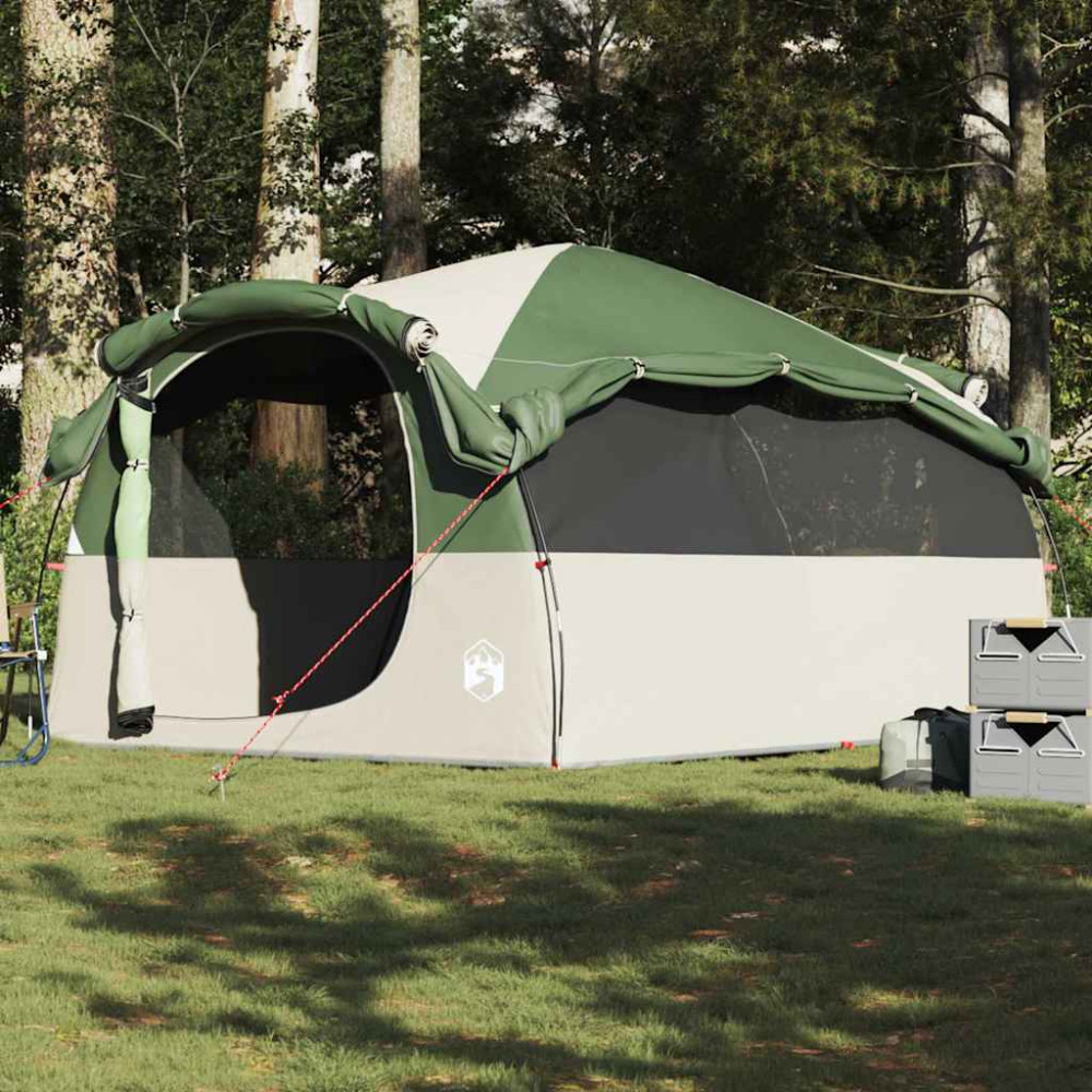 Produktbild för Campingtält tunnel 6 personer grön vattenbeständig