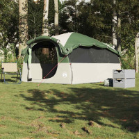 Produktbild för Campingtält tunnel 6 personer grön vattenbeständig