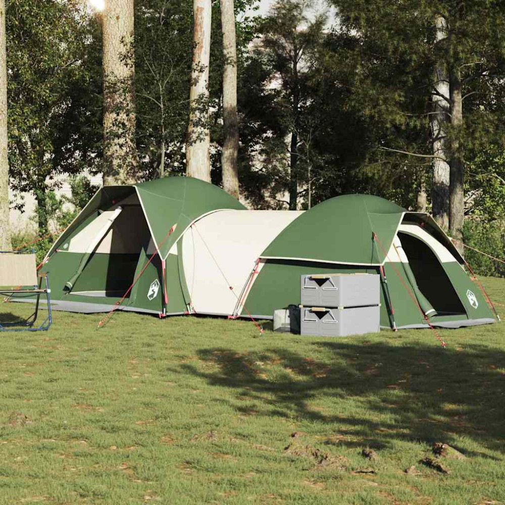 Produktbild för Campingtält 5 personer grön vattentätt