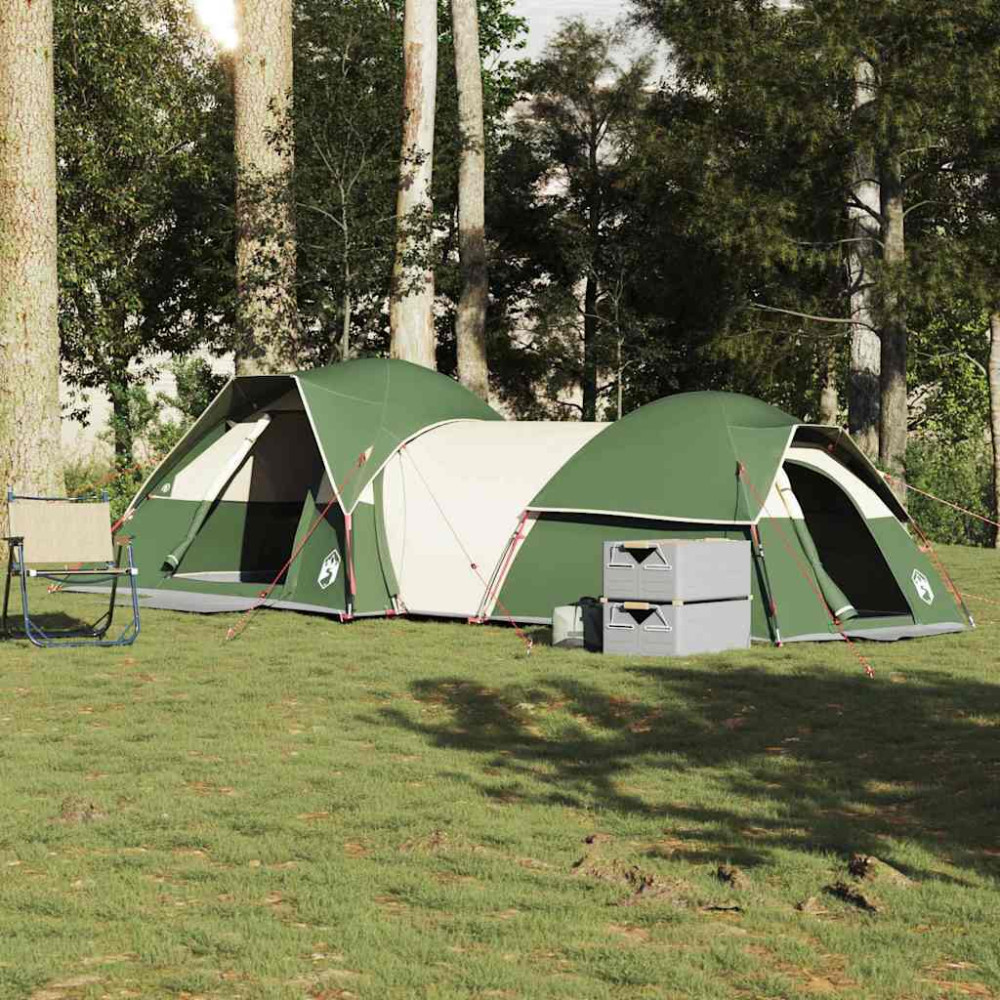 Produktbild för Campingtält 5 personer grön vattentätt