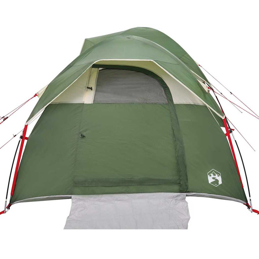 Produktbild för Campingtält 5 personer grön vattentätt