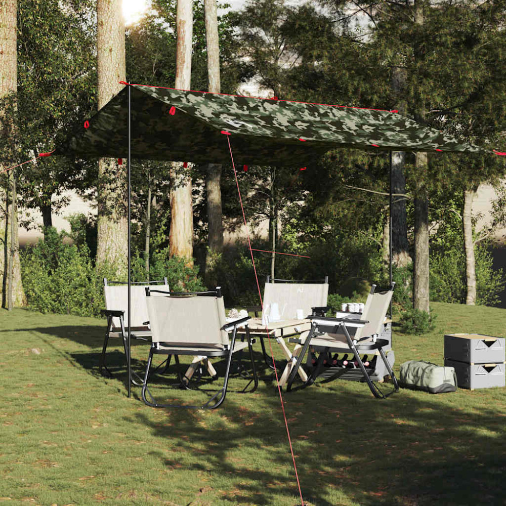 Produktbild för Tarp kamouflage 306x306 cm vattentät