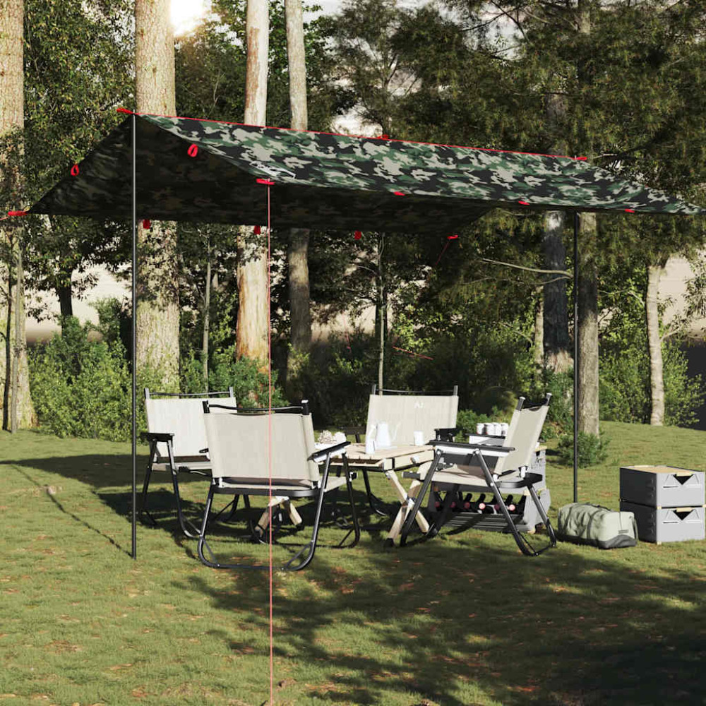Produktbild för Tarp kamouflage 406x306 cm vattentät