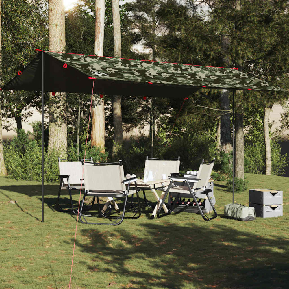 Produktbild för Tarp kamouflage 506x306 cm vattentät
