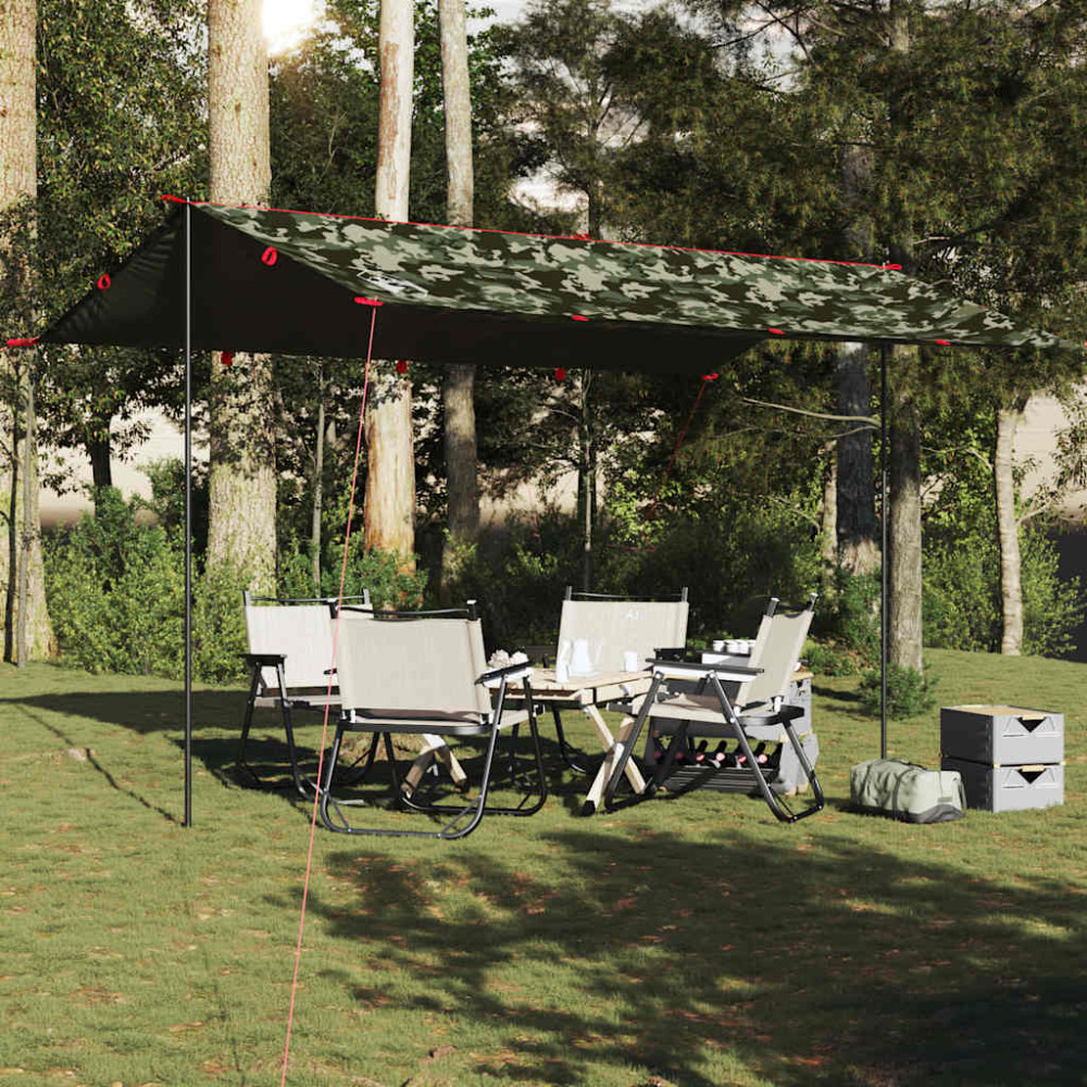 Produktbild för Tarp kamouflage 506x306 cm vattentät