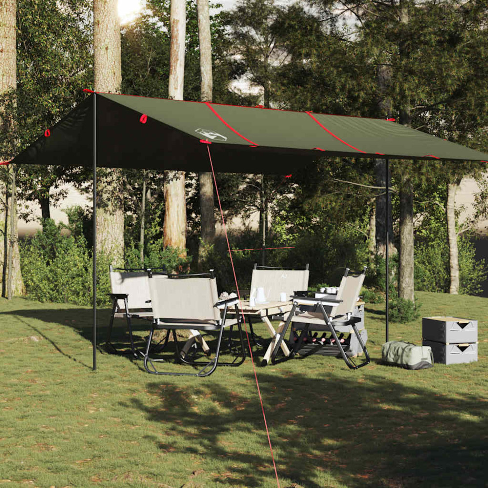 Produktbild för Tarp olivgrön 451x420 cm vattentät