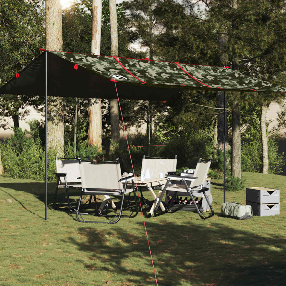 Produktbild för Tarp kamouflage 451x420 cm vattentät