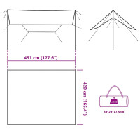 Produktbild för Tarp kamouflage 451x420 cm vattentät