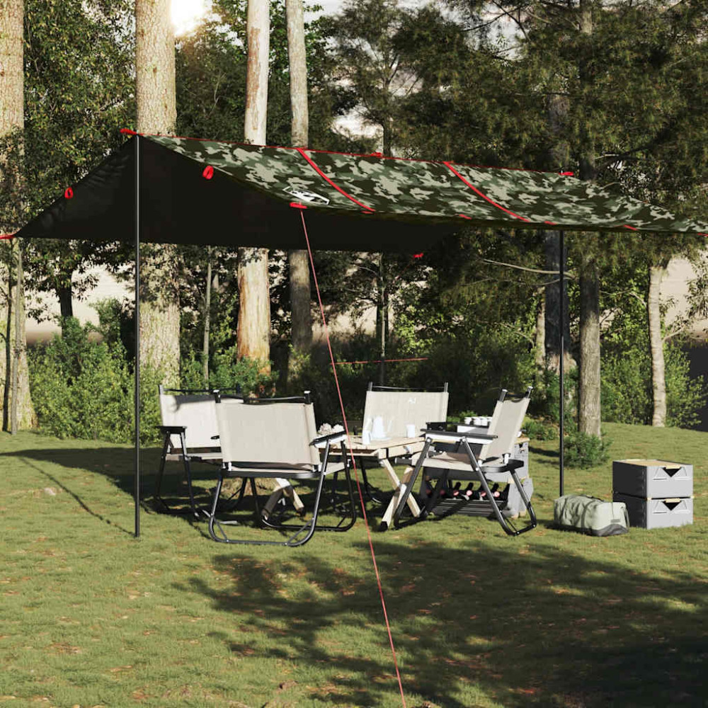 Produktbild för Tarp kamouflage 451x420 cm vattentät