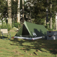 Produktbild för Campingtält 2 personer olivgrön vattentätt