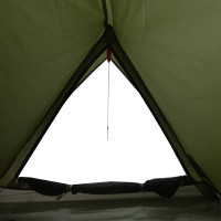 Produktbild för Campingtält 2 personer olivgrön vattentätt