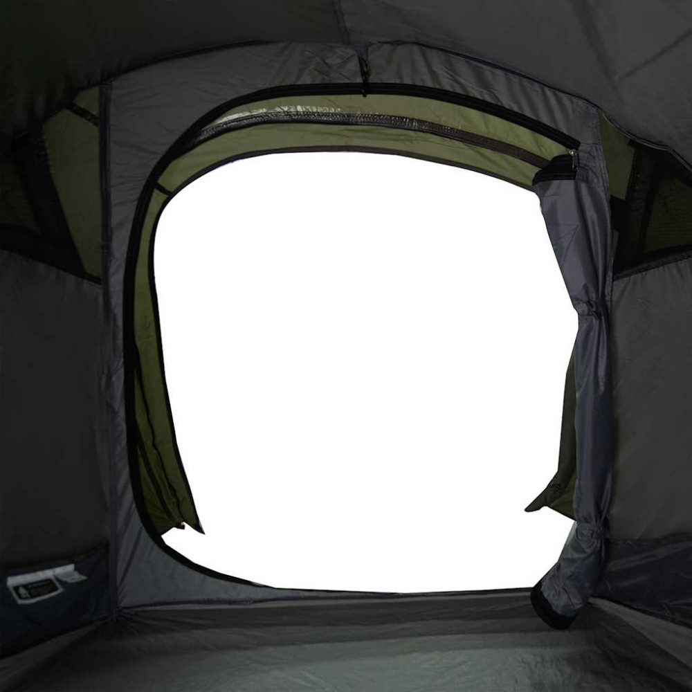 Produktbild för Campingtält tunnel 2 personer olivgrön vattentätt