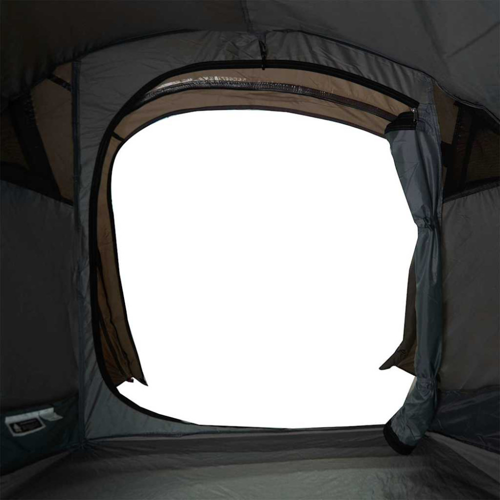 Produktbild för Campingtält tunnel 2 personer brun vattentätt
