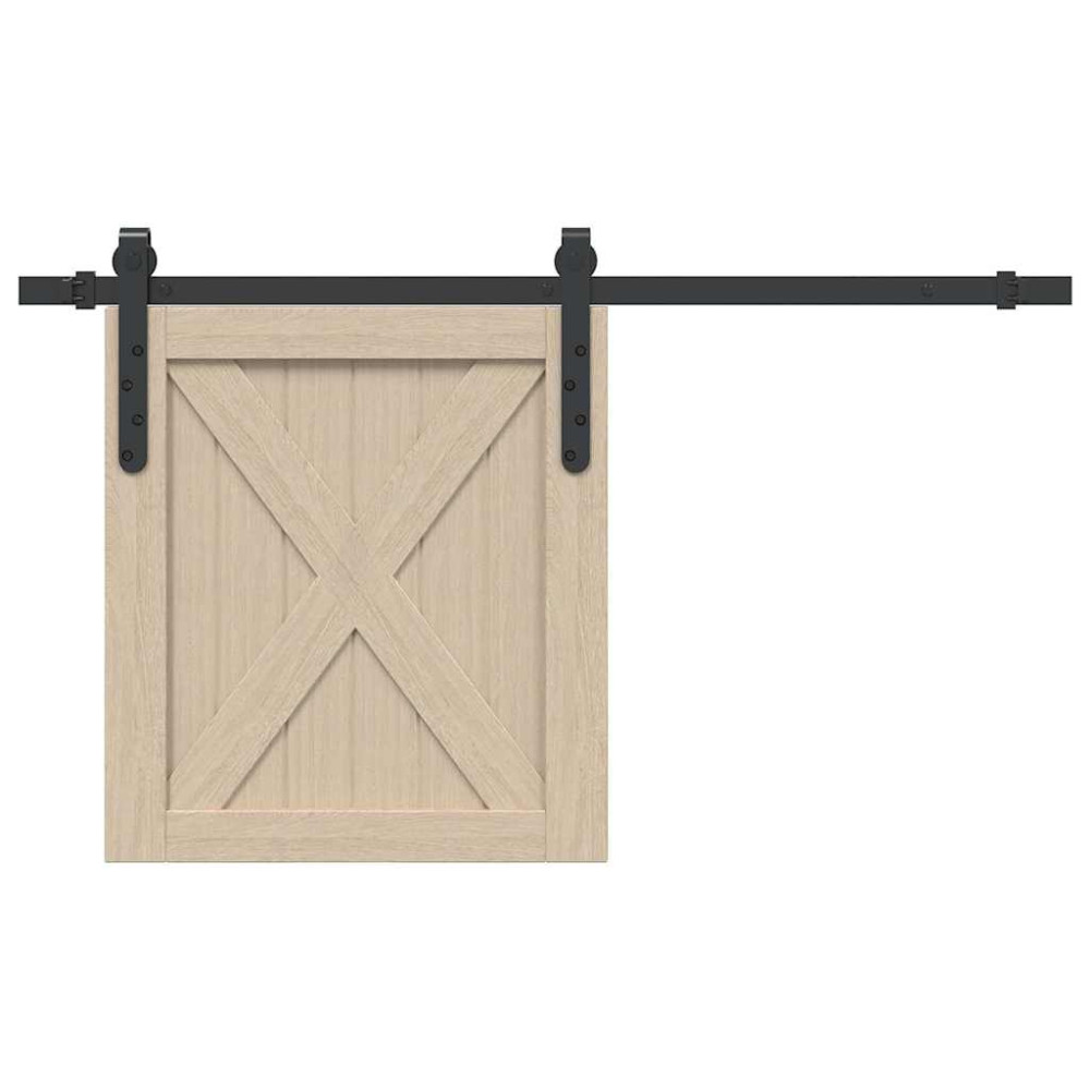 Produktbild för Skjutdörrsbeslag för skåp 91 cm kolstål
