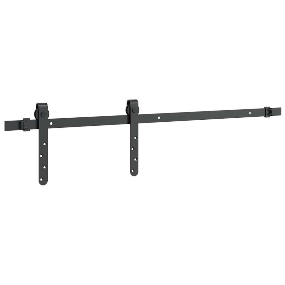 Produktbild för Skjutdörrsbeslag för skåp 91 cm kolstål