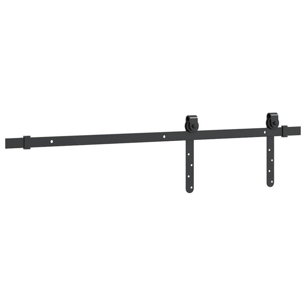 Produktbild för Skjutdörrsbeslag för skåp 91 cm kolstål