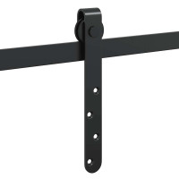 Produktbild för Skjutdörrsbeslag för skåp 91 cm kolstål