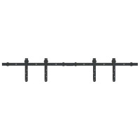 Produktbild för Skjutdörrsbeslag 122 cm kolstål