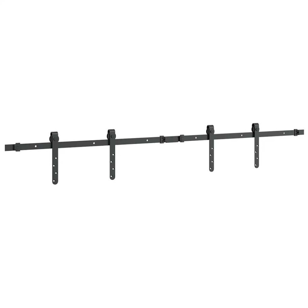 Produktbild för Skjutdörrsbeslag för skåp 152 cm kolstål