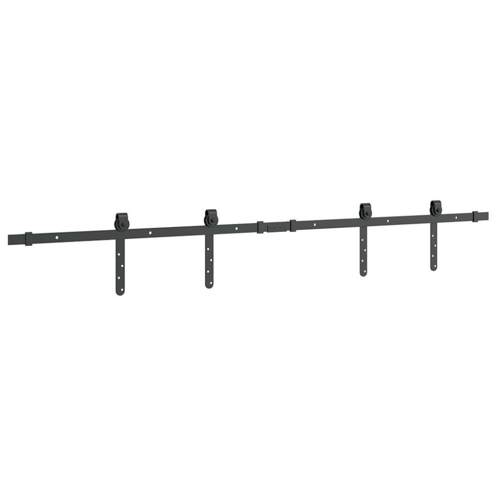 Produktbild för Skjutdörrsbeslag för skåp 152 cm kolstål