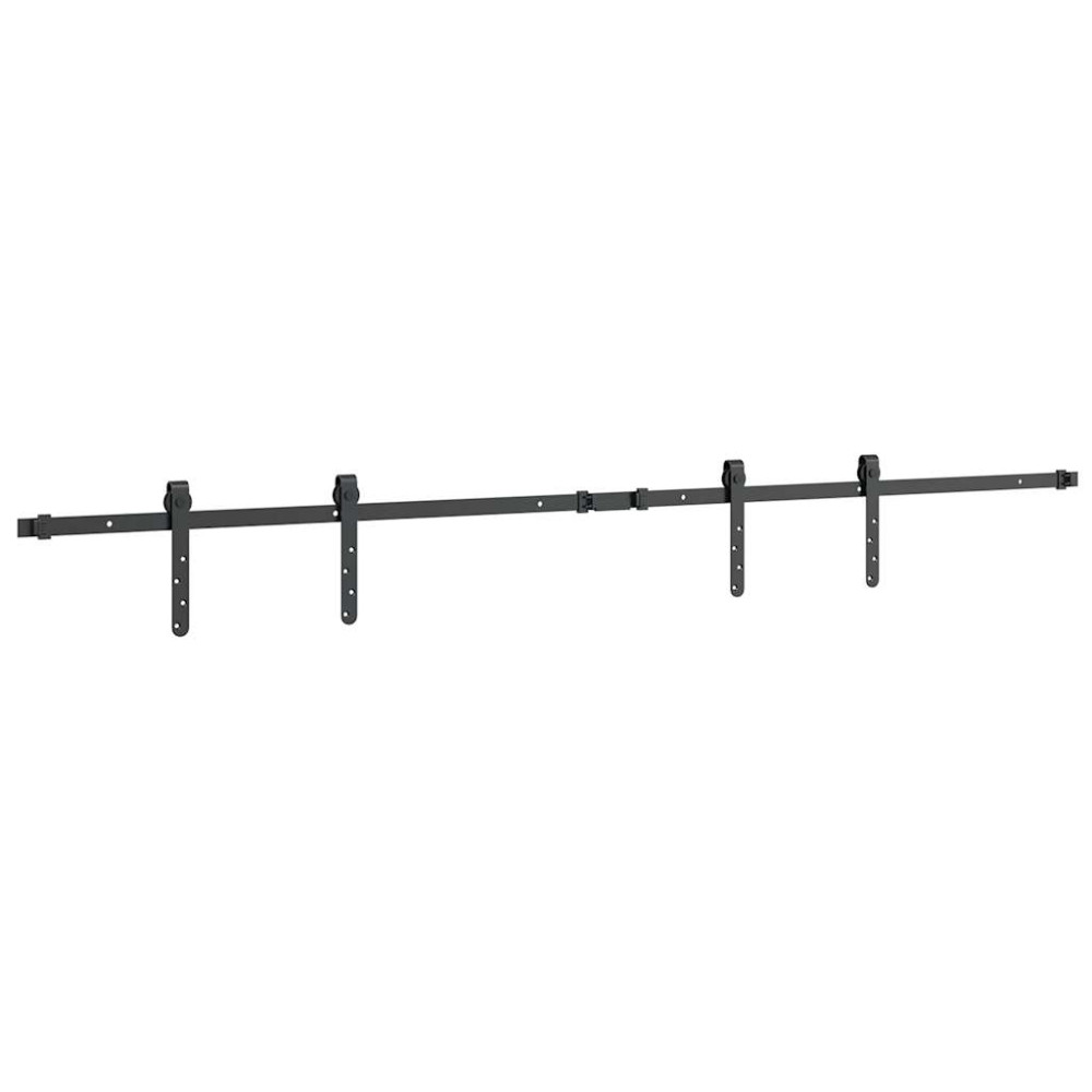 Produktbild för Skjutdörrsbeslag för skåp 183 cm kolstål