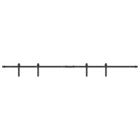 Produktbild för Skjutdörrsbeslag för skåp 213 cm kolstål