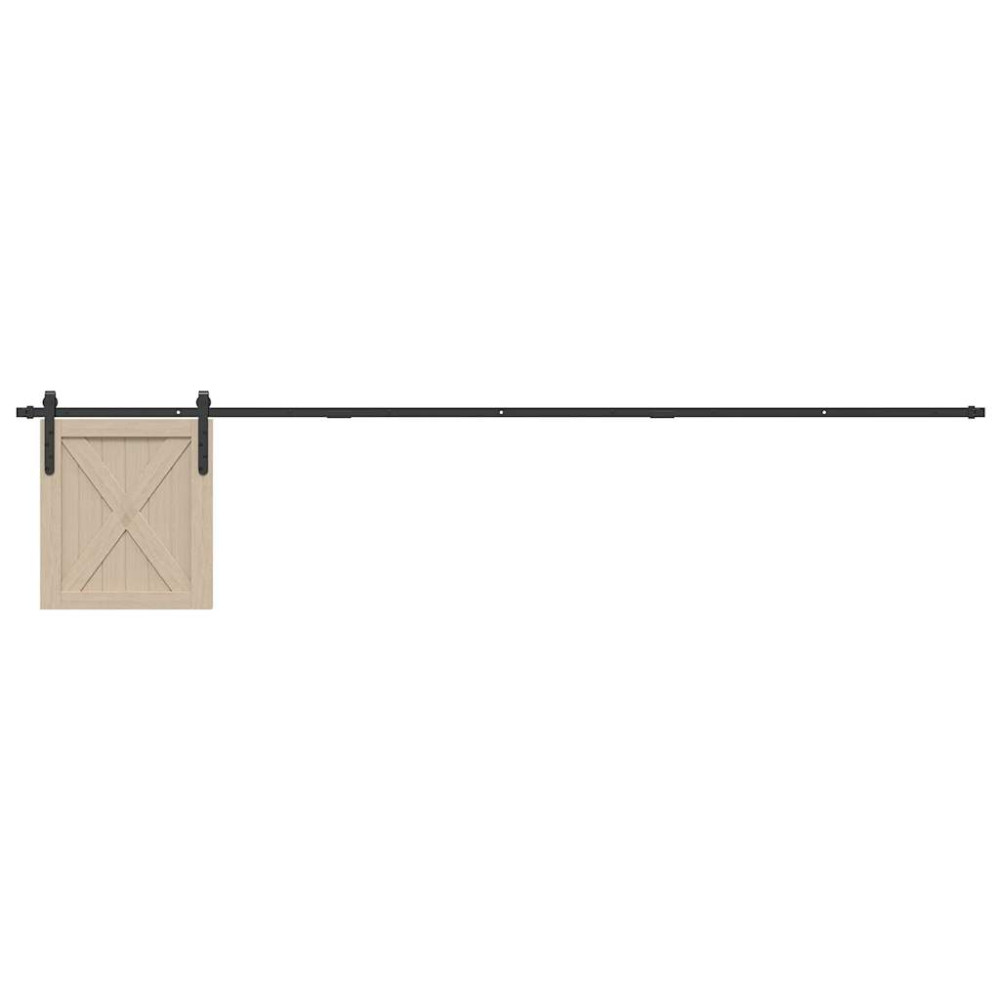 Produktbild för Skjutdörrsbeslag för skåp 244 cm kolstål